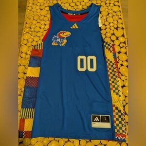 Adidas Blue and Red KU Jersey
